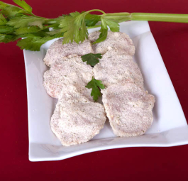 Escalopines de ternera rellenos de mozzarella